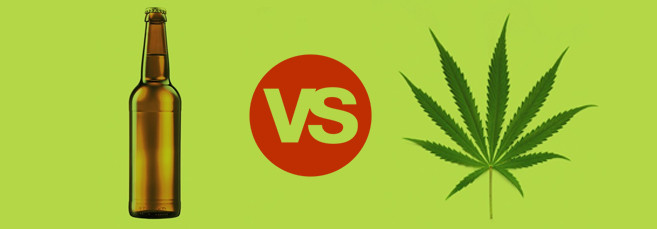 Алкоголь против каннабиса